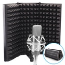 3 part foldable studio microphone soundproof filter for Desktop Recording Studio mic pop filter