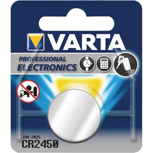Varta CR2450 Lithium Button Cell Battery 