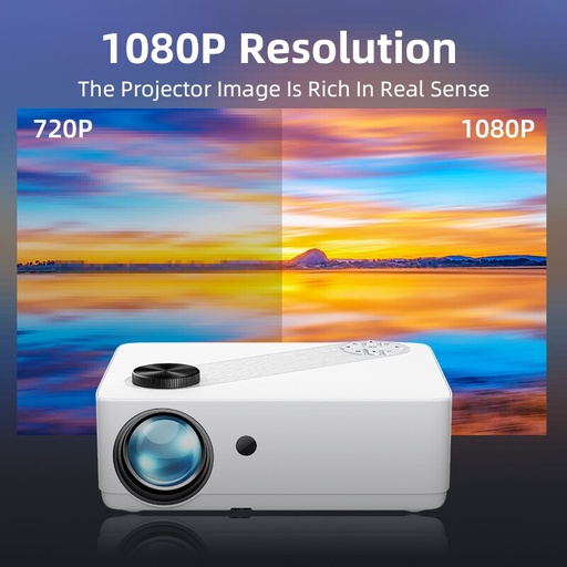 Mobile Projector Phones 1080p Outdoor Cinema Projector Lights Bi Led Len Biled Projector Android led portable visual feast