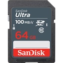 SanDisk Ultra SD Card UHS-I Class10 64GB speed 100mb/s (Full HD)