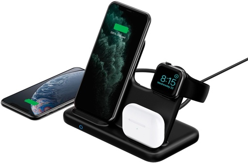 4 in 1 Wireless Charger Station, Fast Charging Stand for iPhone, Apple Watch, AirPods ,Charging Dock for iPhone