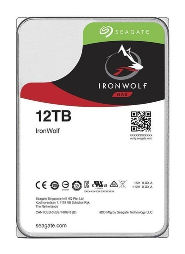 Seagate IronWolf 3.5" 12TB NAS internal hard drive - 3.5-inch