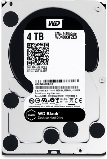 WD Black 4TB Desktop Hard Disk Drive 3.5 INCH