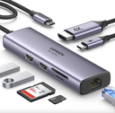 UGREEN 60515 2port USB C3.0 hib with HDMI,SD/TF RJ45 and PD ports 4K 60HZ NEW (copy)