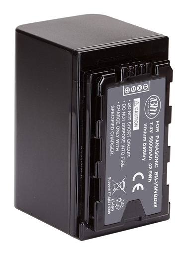 Replacement Battery For Panasonic VW-VBD58
