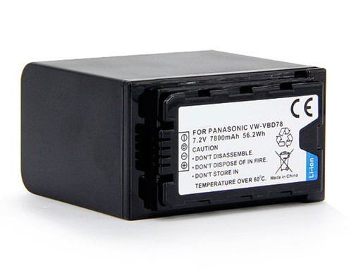 Replacement Battery For Panasonic VW-VBD78
