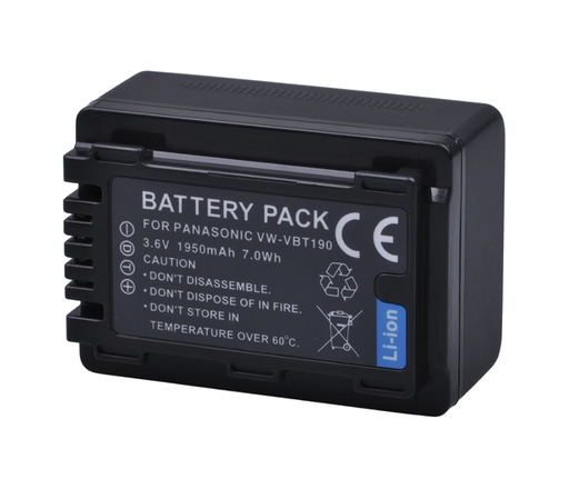 Replacement Battery For Panasonic VW-VBT190