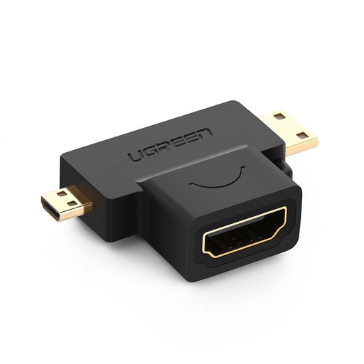 Micro HDMI+Mini HDMI Male TO HDMI  Female Adapter / UGREEN 20144