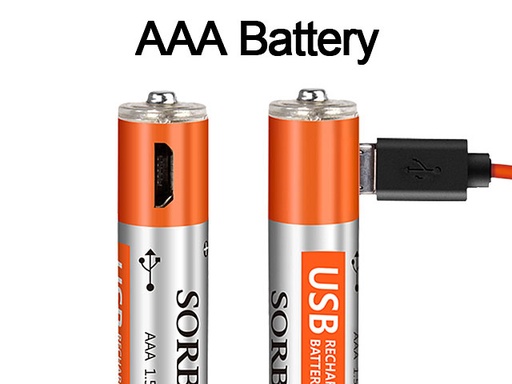 micro USB Rechargeable Battery AA 400mAh