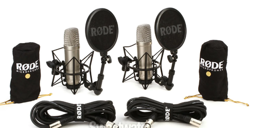 Rode NT1-A-MP Matched Pair of Large-diaphragm Condenser Microphones