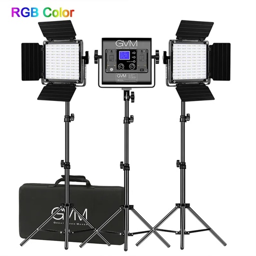 GVM 800D-RGB-3L Kit of 3 LED lights