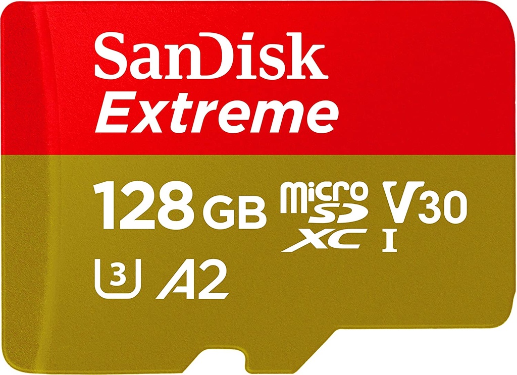 SanDisk 128GB Extreme UHS-I microSDXC Memory Card, Speed: 190MBPS