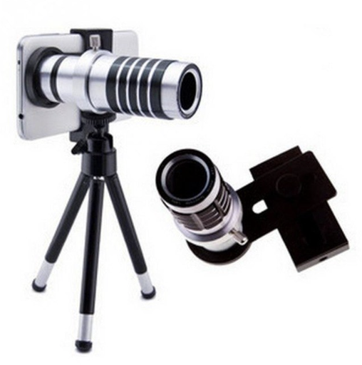 12X Zoom Mobile Telephoto Lens F2.0 20mm 90 degree Phone Monocular Telephoto Lens Telescope