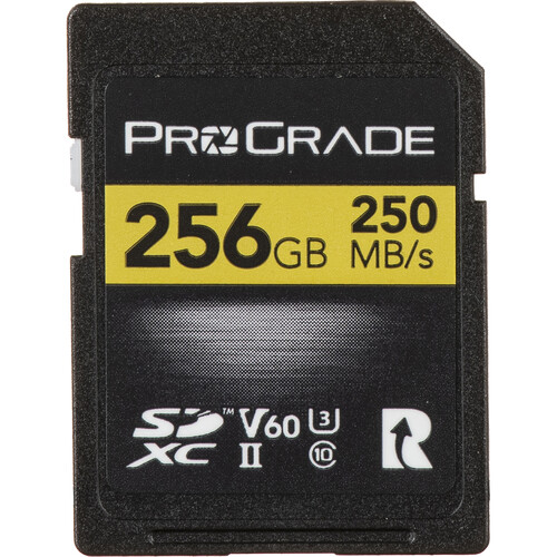 ProGrade Digital 256GB UHS-II SDXC V60 250mb/s Memory Card