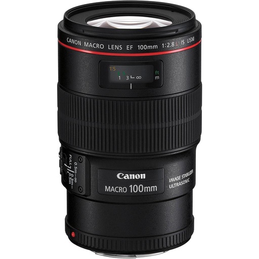 عدسة كانون EF 100 مم f/2.8L ماكرو IS USM (الخط الأحمر)