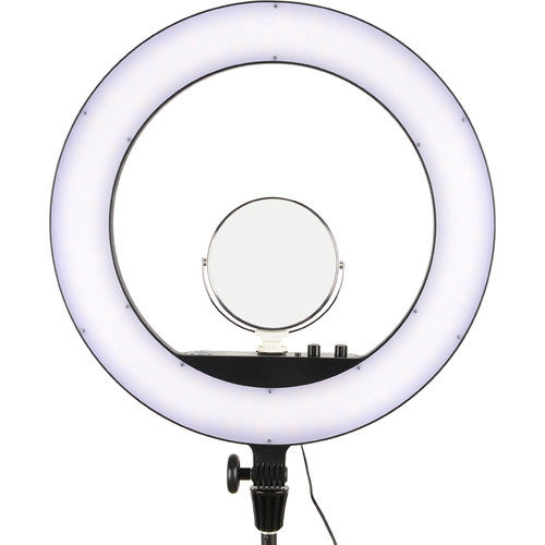 Godox LR160 Led Ring Light with Make Up Mirror Bi-color 3300-8000K 18W Video Selfie Makeup Fill Lighting Live Shooting