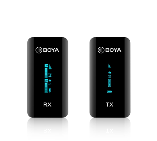 نظام ميكروفون لاسلكي فائق الصغر Boya BY-XM6-S1 بتردد 2.4 غيغاهرتز