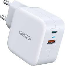 Choetech PD5002 Wall Charger PD Type-C + QC3.0 USB 38W Fast Charging
