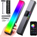 NEEWER RGB1 LED Video Light Stick, Touch Bar & APP Control, Magnetic Handheld Photography Light, Dimmable 3200K~5600K CRI98+ Full-Color LED Light with 6400mAh Built-in Battery, 17 Light Scenes (10101412)