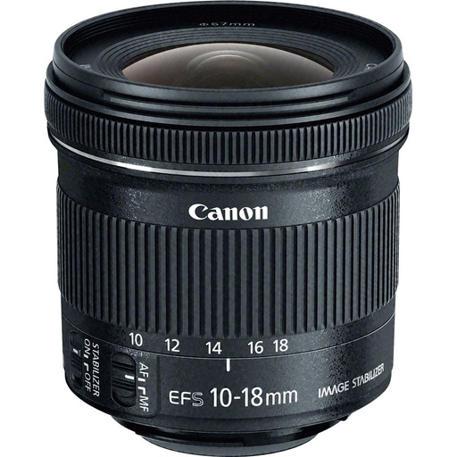 CANON EF-S 10-18MM F/4.5-5.6 IS STM LENS 