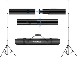 Neewer Background chroma Stand Support System 2.6M x 3M/8.5ft x 10ft Kit with Carrying Case for Muslins Backdrops,Paper and Canvas (10085944)