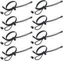 Neewer 8 pcs KitBackground Backdrop Clips Clamps Holder with 9.05 inches/23 Centimeters Adjustable Elastic Cord for Photo Video Studio Photography (10090316)