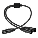 Neewer XLR Splitter Female to 2 Male Cable, 3-Pin XLR Female to Dual XLR Male Patch Y Cold Balanced Microphone Splitter Cable Audio Adapter — 1.6 Feet