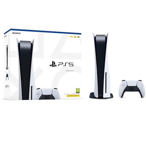 Sony PlayStation 5 Console with Wireless Controller CD version, White and Black