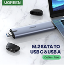 UGREEN 70532 SSD Case 10Gbps NVMe to USB C 3.1 USB 3.0 2-in-1 Adapter
