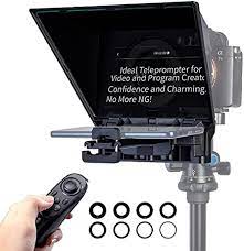 FEELWORLD TP2 8" Portable Teleprompter Up 8" Smartphone Tablet Prompter for DSLR Camera Record
