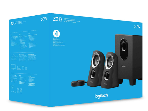 Logitech Z313 Computer Speaker System with Subwoofer Visit