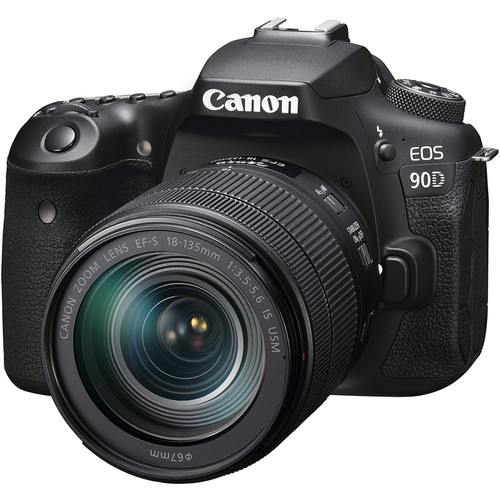 كاميرا كانون إيوس 90D DSLR مع عدسة 18-135 م