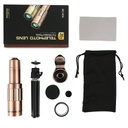 Metal Material Mobilephone 20X Camera Lens, Telephoto Lens with Flexible Tripod + Universal Clip HX-2006