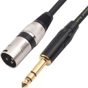 Male XLR to AUX/3.5mm TRS Audio Cable