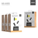 MOXOM AX-65 Dual Noise Reduction Wireless Microphone, Lightning Plug Receiver