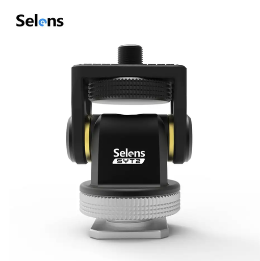 Selens SYT-2 Aluminum Tripod Ball Head Mini Ball Head for Camera LED Light Photography Studio Fill Light