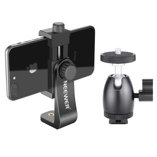 NEEWER ROTATABLE SMARTPHONE CLIP WITH HOT SHOE CRADLE HEAD