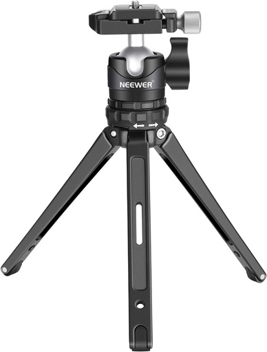 NEEWER Mini Tripod for Camera, Compact Desktop Tripod with 360° Low Profile Ball Head, 1/4" Arca Type QR Plate for DSLR Action Camera Phone Holder for Stream Travel Vlogging, Max Load 17.6lb/8kg