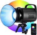 NEEWER CB60 RGB 70W LED Video Light with App Control, Bowens Mount COB Full Color Continuous Output Lighting 18000Lux/1m CCT 2700K-6500K CRI97+ 17 Scenes for Photography/Studio Video Recording