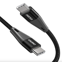 Choetech PD 60W USB-C to USB-C 2m nylon Cable XCC-1004 Black