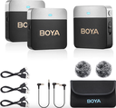 BOYA BY-M1V2 Wireless Microphone System for Cameras and Smartphones (2.4 GHz)