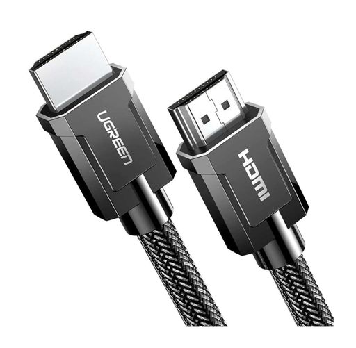 كابل HDMI 2.1 8K ذكر/ذكر مع تغليف مدور بطول 2 متر من \ UGREEN (70321/HD135)