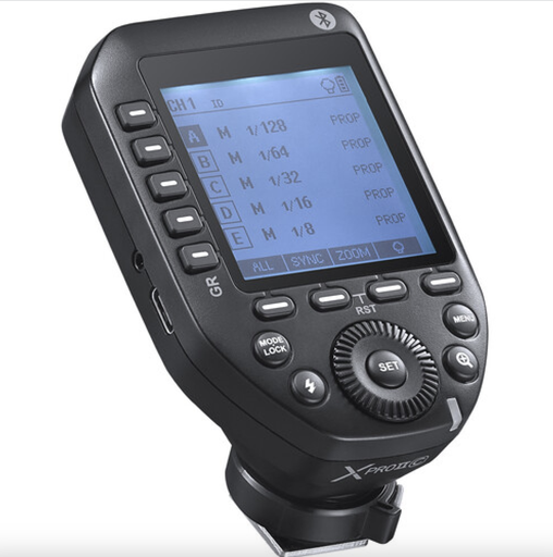 جهاز Godox XProII-C لإرسال إشارات الفلاش لكاميرات كانون