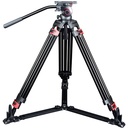 Miliboo MTT609A Professional Tripod and Fluid Head with Ground Spreader (Aluminum)