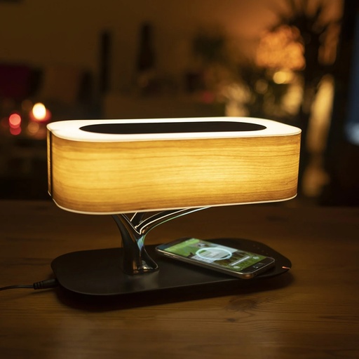 3-in-1 Multi-Function Desk Lamp with Wireless Charging and BT Speaker Bedside Creative Smartphone Table Lamp