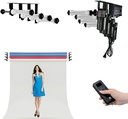 Fotoconic 4 Roller Motorized Electric Wall Ceiling Mount Background Support System with Remote