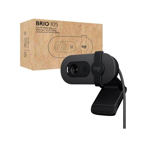 كاميرا ويب LOGITECH BRIO 105 بدقة Full HD 1080p