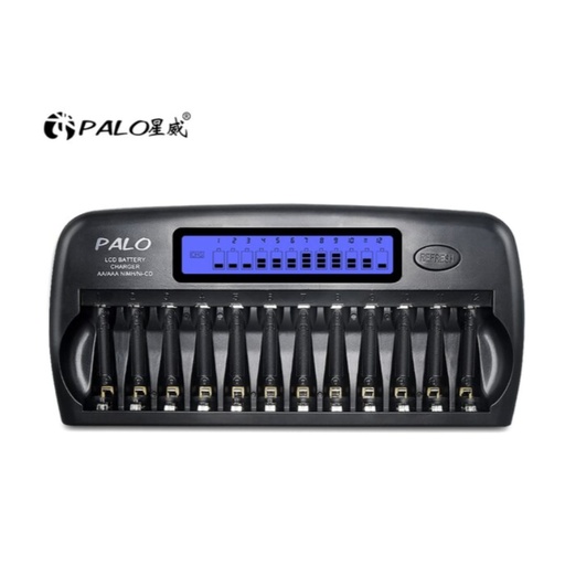 PALO 8-16 slots LCD display Battery Charger Fast charge AA AAA (EU)