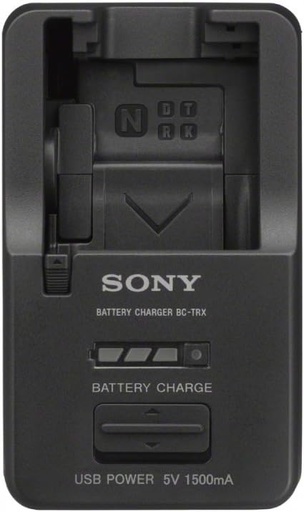 Sony BCTRX Battery Charger for X/G/N/D/T/R and K Series Batteries (Black)