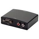 VGA & R/L Stereo Audio to HDMI Converter with DC Adapter